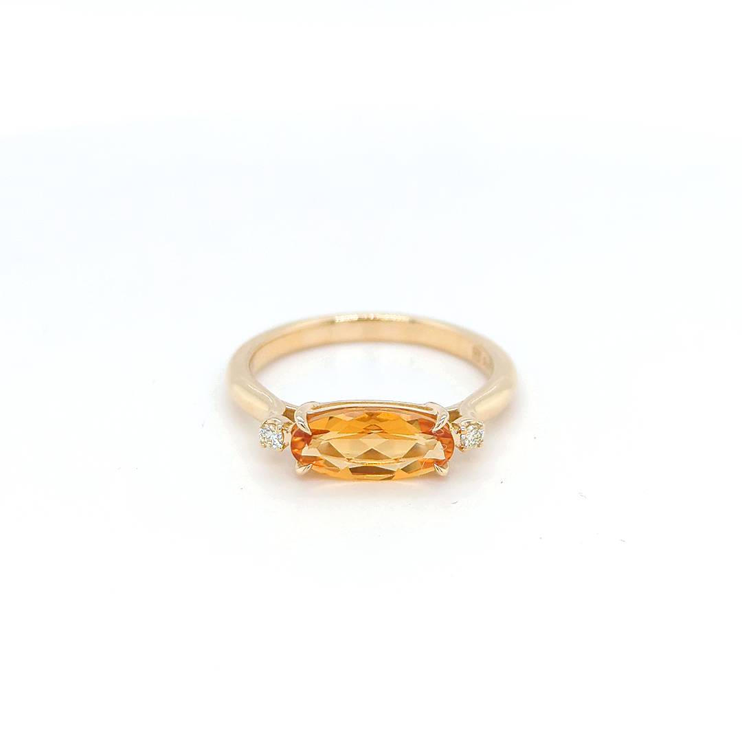 OVAL CITRINE RING