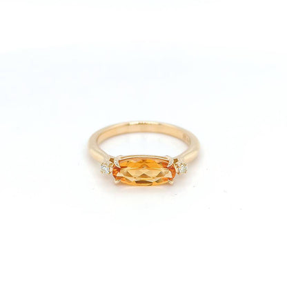 OVAL CITRINE RING