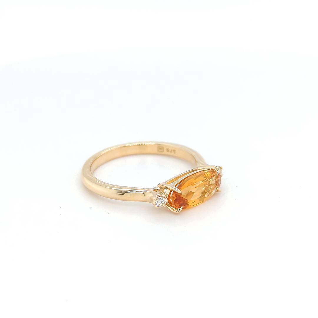 OVAL CITRINE RING