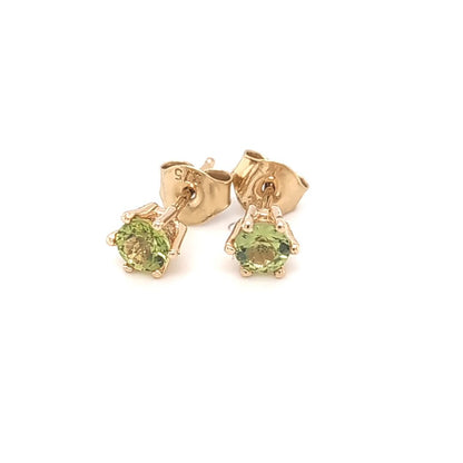 ELEGANT PERIDOT STUD EARRINGS