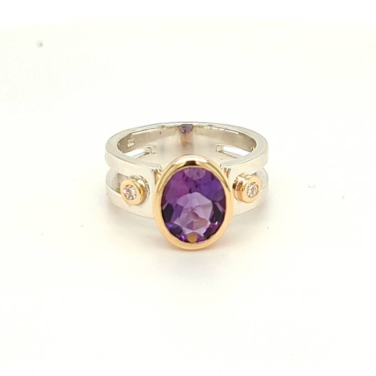 AMETHYST RING. Custom jewellery Sunshine Coast & Australia 