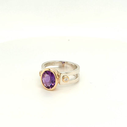 AMETHYST RING. Custom jewellery Sunshine Coast & Australia 