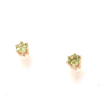 ELEGANT PERIDOT STUD EARRINGS