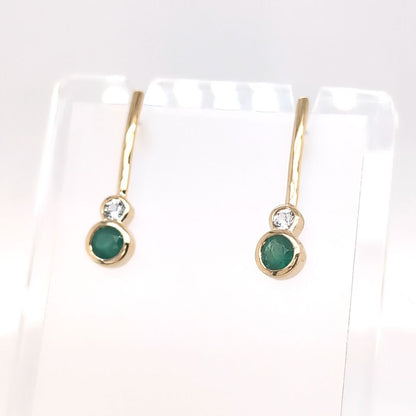 EMERALD AND SAPPHIRE EARRINGS