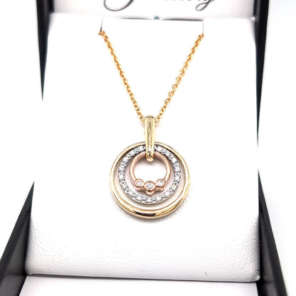 PINK DIAMOND CIRCLE PENDANT