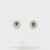 EMERALD AND DIAMOND EARRINGS