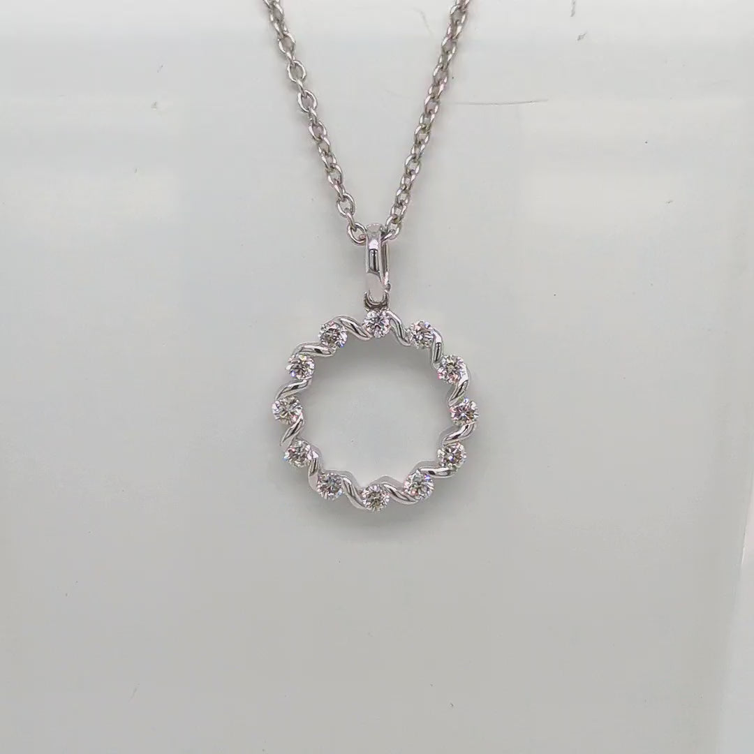 DIAMOND CIRCLE PENDANT