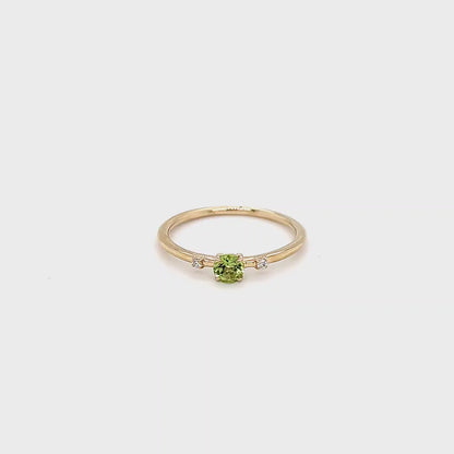 PERIDOT & DIAMOND RING