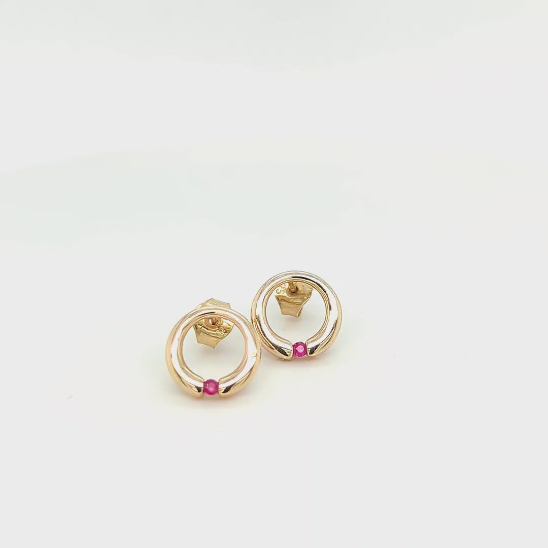 Load video: RUBY EARRINGS