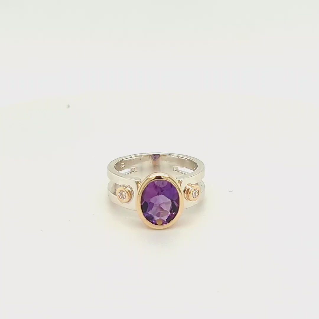 Load video: AMETHYST RING. Custom jewellery Sunshine Coast &amp; Australia 