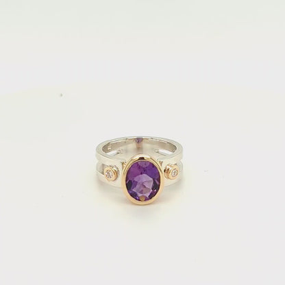 AMETHYST RING. Custom jewellery Sunshine Coast & Australia 