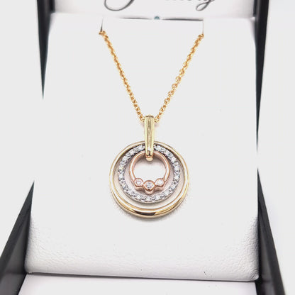 PINK DIAMOND CIRCLE PENDANT