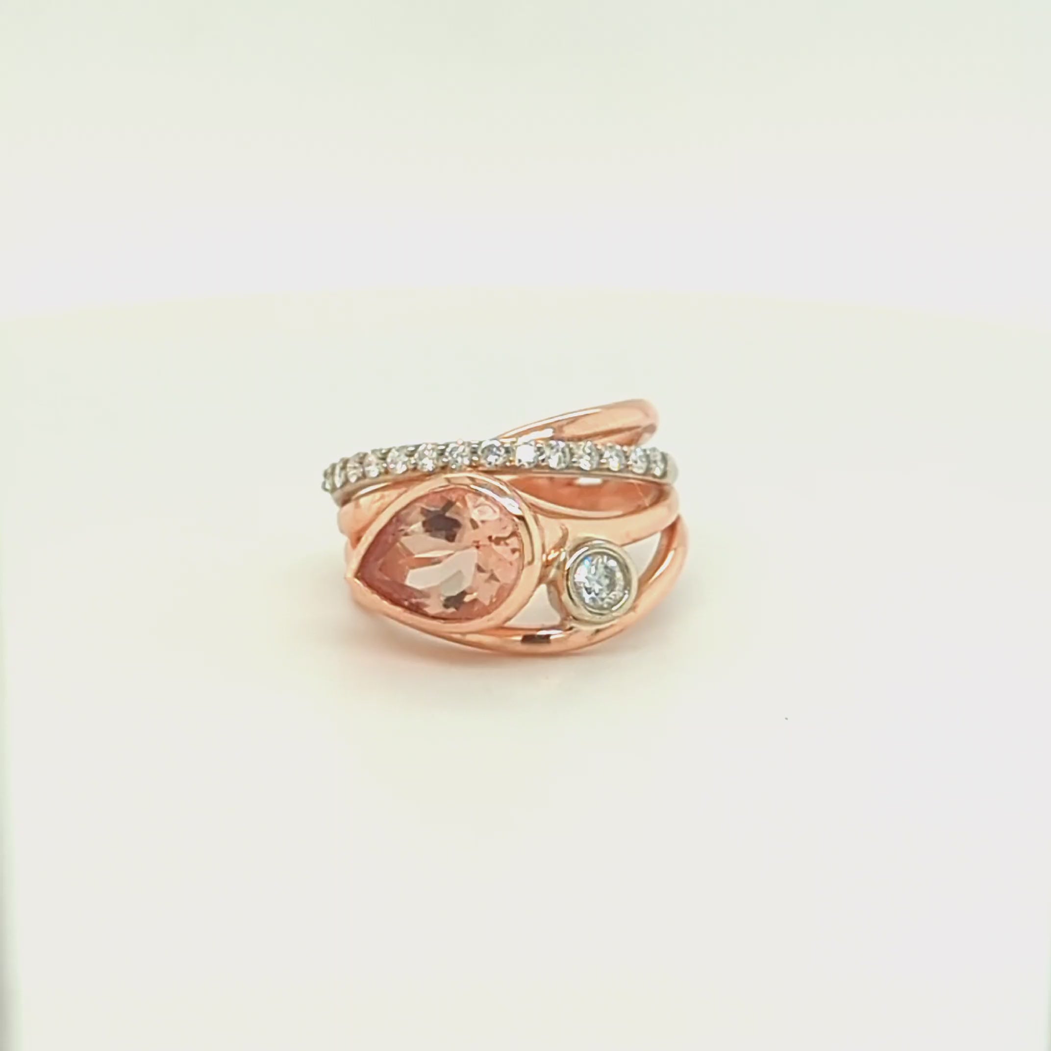 Load video: MORGANITE &amp; DIAMOND RING