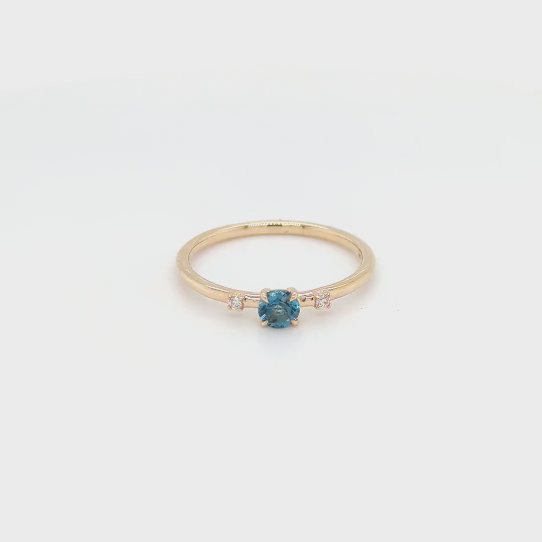 Load video: LONDON BLUE TOPAZ &amp; DIAMOND RING